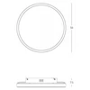 Bikuvalt 38W LED lubinis šviestuvas, šlifuoto sidabro sp., 2700/3000/4000K, dimeriuojamas, 25165