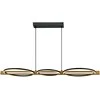 Italux 38W LED pakabinamas šviestuvas NATANO, juodas, 3000K