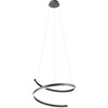 38W LED pakabinamas šviestuvas SCROLL, juodas, 3000/4000/6000K, dimeriuojamas, 01-4015