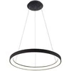 Italux 38W LED pakabinamas šviestuvas VICO, juodas, 3000/4000K