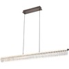 39W LED pakabinamas šviestuvas ALBA, šlifuotos pilkos sp./skaidrus, 3000K, 4337100