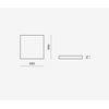 39W LED panelė AGAT CLEAN-ECO, 60x60cm, balta, 4000K, IP65