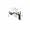 Bikuvalt 3m LED juostos profilio CORNER10, baltas