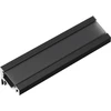 3m LED juostos profilio CORNER10, juodai anoduotas
