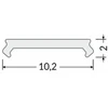 LED juostos profilio dangtelis C2 CLICK, juodas, 3m