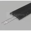 Bikuvalt LED juostos profilio dangtelis C9 CLICK, juodas, 3m