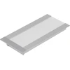 3m LED juostos profilio FLAT8, neanoduotas aliuminis