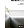 3m LED juostos profilio FRAME14, anoduotas
