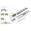 3m LED juostos profilio GROOVE10, anoduotas