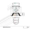 Bikuvalt 3m LED juostos profilio GROOVE10, anoduotas
