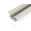 Bikuvalt LED juostos profilis LINEA-IN20 TRIMLESS, anoduotas aliuminis, 3m