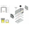 3m LED juostos profilio PHIL53, anoduotas