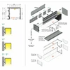 3m LED juostos profilio VARIO30-03, anoduotas.