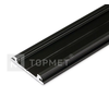 3m LED juostos profilis ARC12 CD/U5, lankstus, juodai dažytas