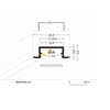 3m LED juostos profilis BEGTIN12, anoduotas