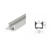 Bikuvalt 3m LED juostos profilis FLOOR12, anoduotas