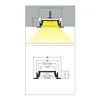 Bikuvalt 3m LED juostos profilis GROOVE14 EF/TY, juodai anoduotas