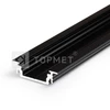 Bikuvalt 3m LED juostos profilis GROOVE14 EF/TY, juodai anoduotas