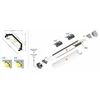 3m LED juostos profilis QUARTER10 BD/U6, anoduotas aliuminis
