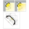 Bikuvalt 3m LED juostos profilis QUARTER10 BD/U6, anoduotas aliuminis