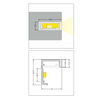 LED juostos profilis SLASH8, baltas, 3m