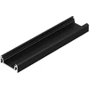 3m LED juostos profilis SURFACE14 EF/TY, juodai anoduotas
