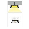 Bikuva.lt 3m LED juostos profilis SURFACE14 EF/TY, juodai anoduotas