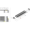 3m LED juostos profilis UNI-TILE12 C PLUS, 180 laipsnių, anoduotas aliuminis