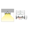 3m LED juostos profilis VARIO30-01 ACDE-9/TY, neanoduotas aliuminis
