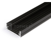 3m LED juostos profilis WIDE24 G/W, juodai anoduotas
