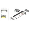 3m LED juostos profilis WIDE24 G/W, neanoduotas aliuminis