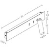 3W + 5W + 5W LED sieninis šviestuvas, juodas, 3000K, H54