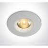 3W COB LED įleidžiamas šviestuvas, 3000K, IP65, baltas, 10103M/W/W