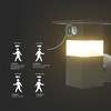 V-tac 3W LED įkraunamas sieninis lauko šviestuvas su saulės baterija ir judesio davikliu, juodas, 3000K, IP54