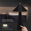 V-tac 3W LED įkraunamas stalo šviestuvas, juodas, 3000-6000K, dimeriuojamas