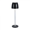V-tac 3W LED įkraunamas stalo šviestuvas, juodas, 3000K, dimeriuojamas
