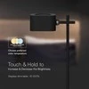 V-tac 3W LED įkraunamas stalo šviestuvas, juodas, 3000-6000K, dimeriuojamas