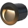 3W LED įleidžiamas fasado šviestuvas PIANI 3K, juodas, 3000K