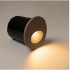 3W LED įleidžiamas lauko šviestuvas laiptų apšvietimui, rudas, 2700K, IP65, E320-27C