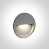 3W LED įleidžiamas sieninis lauko šviestuvas, pilkas, 3000K, 68068/G/W