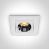3W LED įleidžiamas šviestuvas, baltas, 3000K, 50103H/W/W