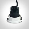 3W LED įleidžiamas šviestuvas, baltos/juodos sp., 3000K, 10103E/W/B/W