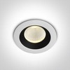 3W LED įleidžiamas šviestuvas, baltos/juodos sp., 3000K, 10103E/W/B/W
