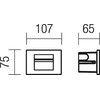 3W LED įleidžiamas vidaus/lauko šviestuvas INNER, tamsiai pilkas, 4000K, IP65, 9547