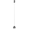 3W LED pakabinamas šviestuvas IRIDES, juodos/dūmų sp., 2700K, 01-4090