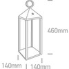 3W LED pastatomas lauko šviestuvas, juodas, 3000K, 67462/B/W