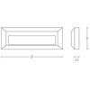 3W LED paviršinis lauko šviestuvas, grafito sp., 3000K, E229