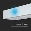 Bikuvalt 3W LED paviršinis šviestuvas su saulės baterija ir judesio davikliu, baltas, 3000/4000K