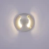 Lubinis šviestuvas 3W LED sieninis fasado šviestuvas BASILIO, sidabro sp., 3000K, IP65