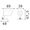 3W LED sieninis fasado šviestuvas KOALA, juodas, 3000K, IP65, 331355